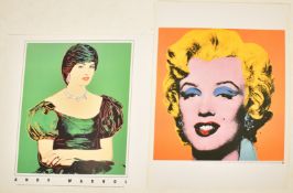 TWO ANDY WARHOL VINTAGE OFFSET LITHOGRAPH POSTERS