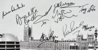 DOCTOR WHO - LARGE MULTI-SIGNED 12X14