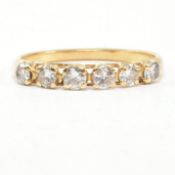 GOLD & DIAMOND SIX STONE RING