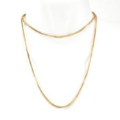 ITALIAN 18CT GOLD SNAKE CHAIN NECKLACE