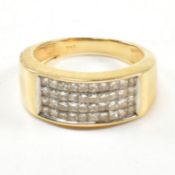 18CT GOLD & DIAMOND CLUSTER RING