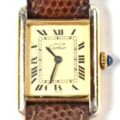 VINTAGE MUST DE CARTIER TANK WATCH