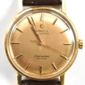 1960S 18CT GOLD OMEGA AUTOMATIC SEAMASTER DE VILLE WRISTWATCH