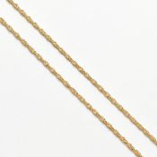 ITALIAN HALLMARKED 9CT GOLD FANCY LINK CHAIN NECKLACE