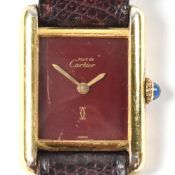 VINTAGE MUST DE CARTIER TANK WATCH