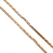HALLMARKED 9CT GOLD FOXTAIL CHAIN NECKLACE