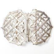 VICTORIAN HALLMARKED SILVER NURSE'S BELT BUCKLE