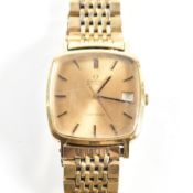OMEGA GENEVE TRIPLE GOLD METAL GENTLEMAN'S WRIST WATCH