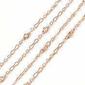9CT ROSE GOLD FANCY LINK CHAIN NECKLACE