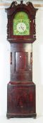 VICTORIAN MAHOGANY LONGCASE GRANDFATHER CLOCK