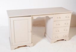 CONTEMPORARY PAINTED PINE WRITING DESK / DRESSER