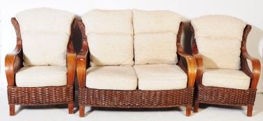 CONTEMPORARY WICKER RATTAN CONSERVATORY SUITE