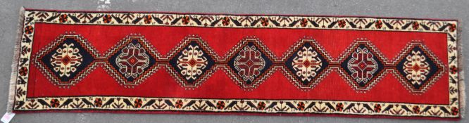 VINTAGE 20TH CENTURY SOUTH WEST PERSIAN QASHQAI RUNNER RUN