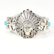 925 SILVER & TURQUOISE CUFF BANGLE