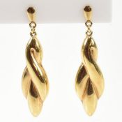 HALLMARKED 9CT GOLD PENDANT EARRINGS