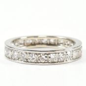18CT WHITE GOLD & DIAMOND ETERNITY RING