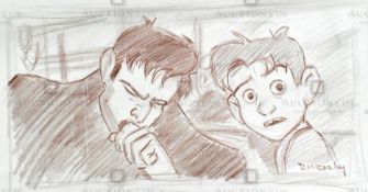 THE IRON GIANT - ORIGINAL DRAWING BY RICHARD BAZLEY