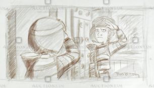 THE IRON GIANT - ORIGINAL DRAWING BY RICHARD BAZLEY
