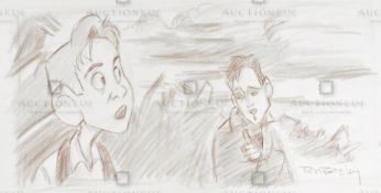 THE IRON GIANT - ORIGINAL DRAWING BY RICHARD BAZLEY