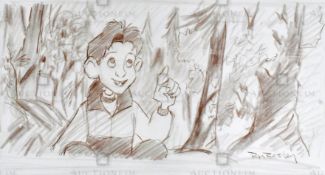 THE IRON GIANT - ORIGINAL DRAWING BY RICHARD BAZLEY