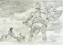 THE IRON GIANT - ORIGINAL DRAWING BY LEAD ANIMATOR