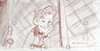 THE IRON GIANT - ORIGINAL DRAWING BY RICHARD BAZLEY