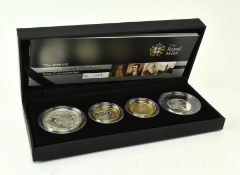 ROYAL MINT 2009 SILVER PROOF PIEDFORT FOUR COIN COLLECTION