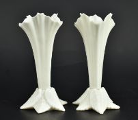 PAIR OF VINTAGE ROYAL WORCESTER FINE BONE CHINA CABINET VASES