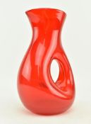 VINTAGE STUDIO ART GLASS DECANTER IN RUBY RED