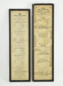TWO VICTORIAN ROYAL ITALIAN OPERA PROGRAMMES, FRAMED