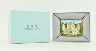 ROYAL CROWN DERBY - LIMITED EDITION HALCYON DAYS ENAMEL BOX