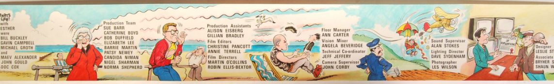 THAT'S LIFE! - ESTHER RANTZEN - ORIGINAL HAND PAINTED CREDITS