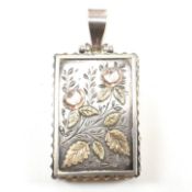 VICTORIAN HALLMARKED SILVER LOCKET NECKLACE PENDANT