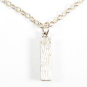 HALLMARKED 925 SILVER INGOT PENDANT NECKLACE
