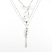 THREE NECKLACES INCLUDING ONE PANDORA CHARM NECKLACE