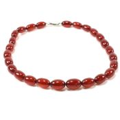 CHERRY BAKELITE BEADED NECKLACE