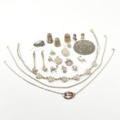 COLLECTION OF SILVER JEWELLERY
