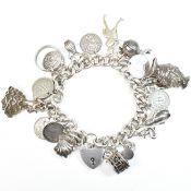 HALLMARKED SILVER CHARM BRACELET