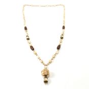 NEIGER BROTHERS EGYPTIAN REVIVAL BEADED NECKLACE