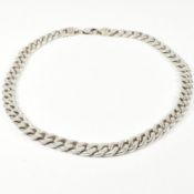 SILVER CURB LINK NECKLACE