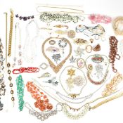 LARGE COLLECTION OF COSTUME JEWELLERY