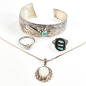 COLLECTION OF SILVER JEWELLERY