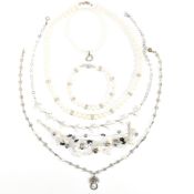 COLLECTION OF CULTURED & SIMULATED PEARL JEWELLERY