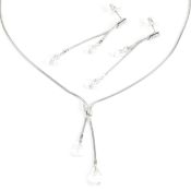 SWAROVSKI SIGNED AND BOXED EARRING & NECKLACE SUITE