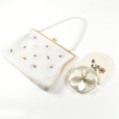 VINTAGE STRATTON POWDER COMPACT & EVENING BAG