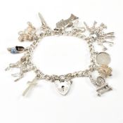 HALLMARKED SILVER CHARM BRACELET