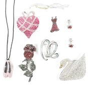 COLLECTION OF SIGNED & CASED SWAROVSKI JEWELLERY