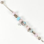 RHONA SUTTON SILVER CHARM BRACELET & CHARMS