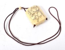 20TH CENTURY SIGNED JAPANESE BONE INRO