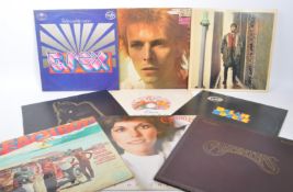 COLLECTION VINTAGE LP RECORDS - BOWIE - QUEEN - CARPENTERS